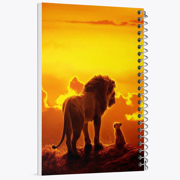 دفتر بولت ژورنال 50 برگ خندالو طرح شیرشاه Lion King کد 10706
