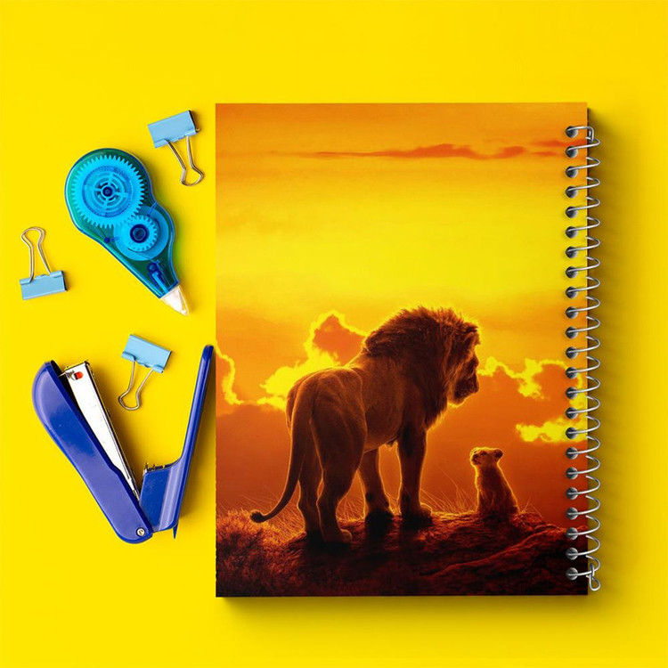 دفتر بولت ژورنال 50 برگ خندالو طرح شیرشاه Lion King کد 10706