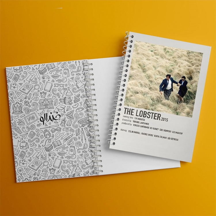 دفتر طراحی 50 برگ خندالو طرح خرچنگ (The Lobster) کد F13091