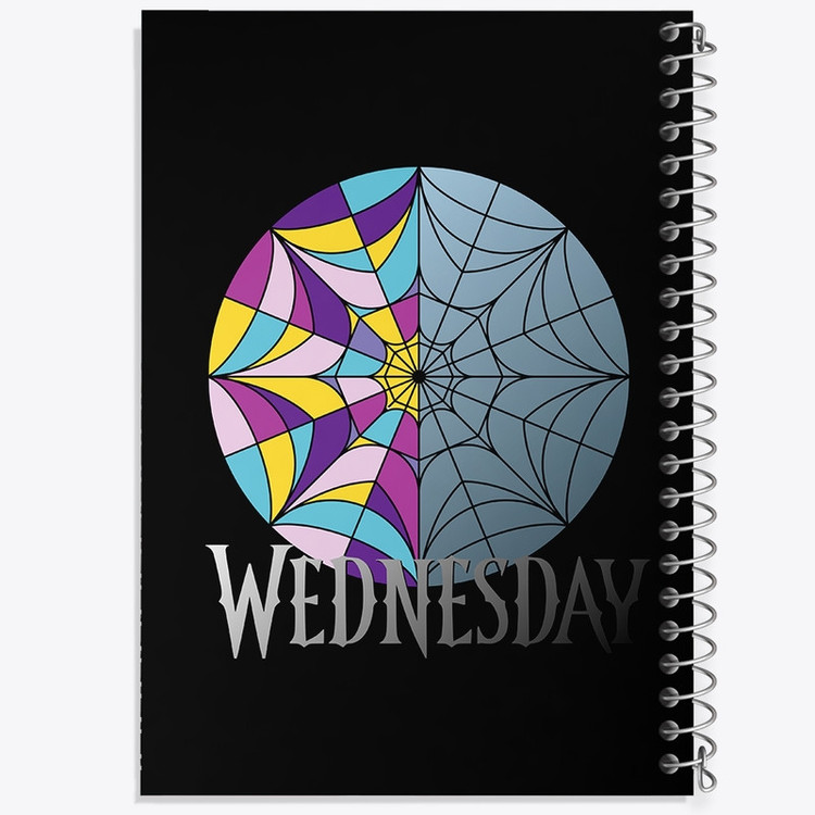 دفتر طراحی 50 برگ خندالو طرح ونزدی (Wednesday) کد F2738