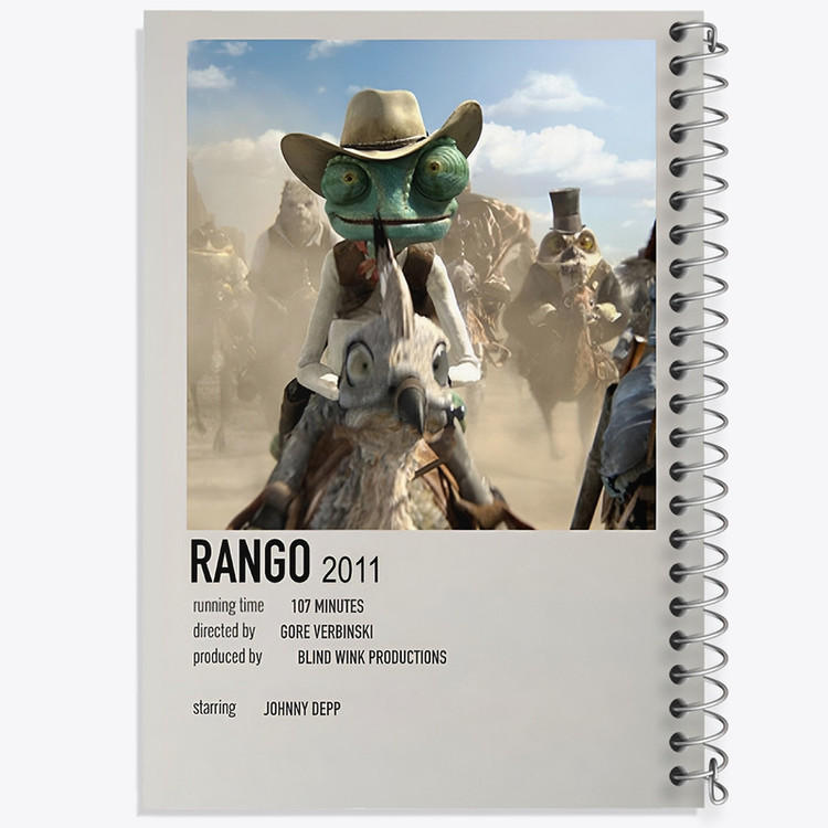 دفتر طراحی 50 برگ خندالو طرح رنگو (Rango) کد F13258