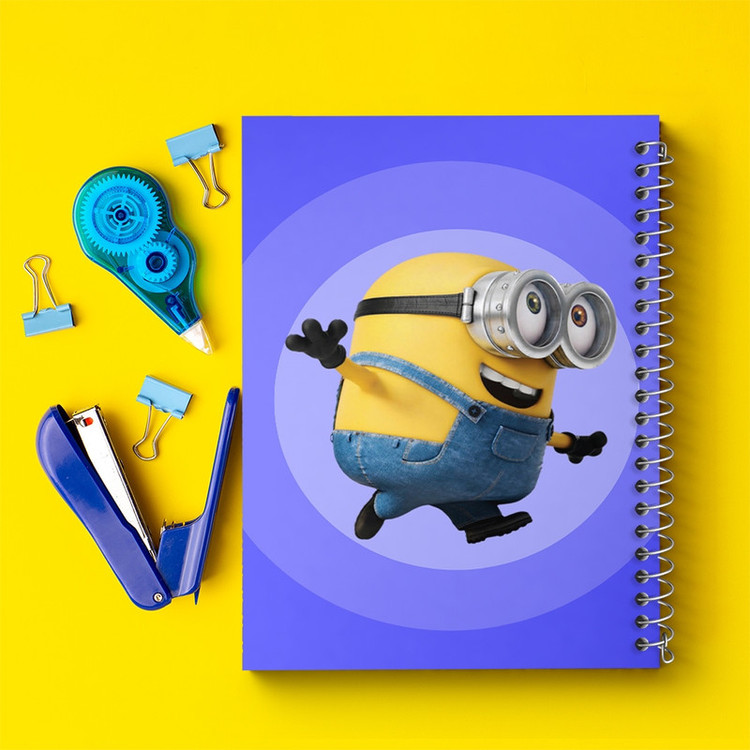 دفتر طراحی 50 برگ خندالو طرح مینیون Minions کد 2442