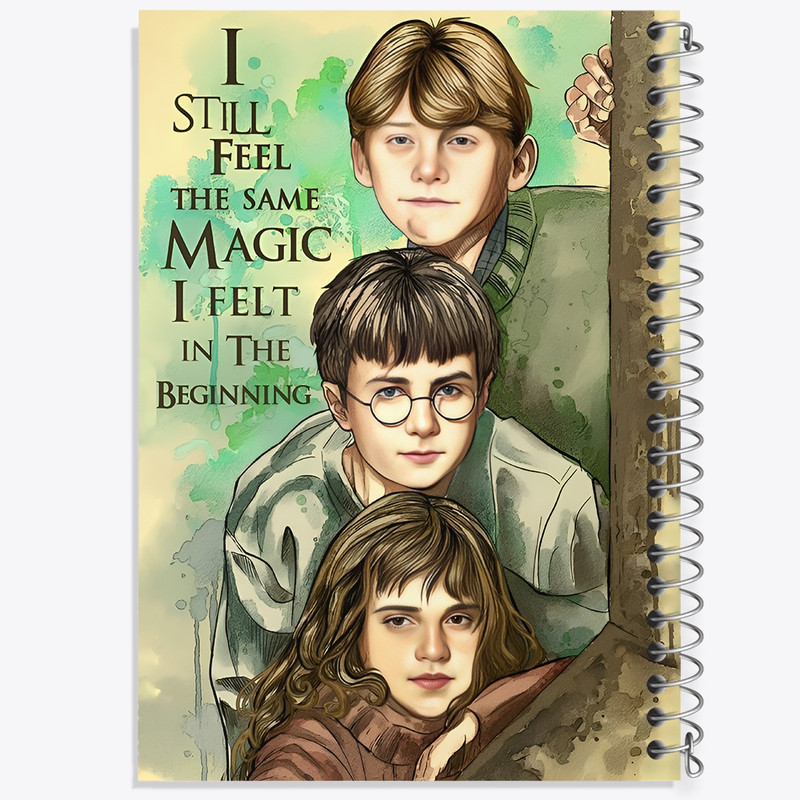 دفتر طراحی 50 برگ خندالو طرح هری پاتر (Harry Potter) کد F11745