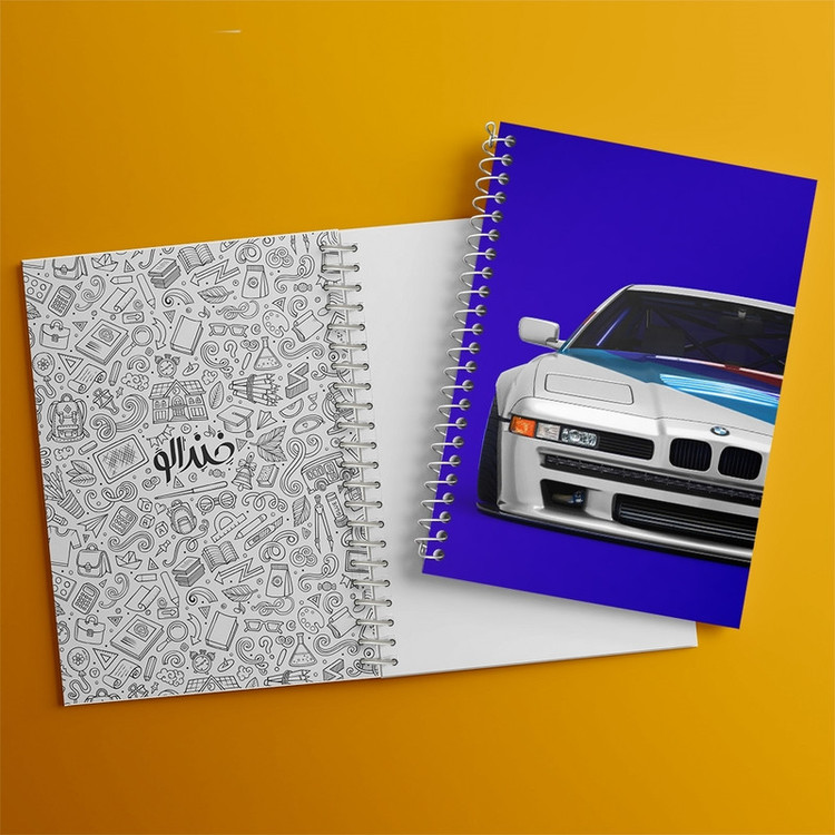 دفتر طراحی 50 برگ خندالو طرح ماشین بی ام دبلیو (BMW) کد F1011