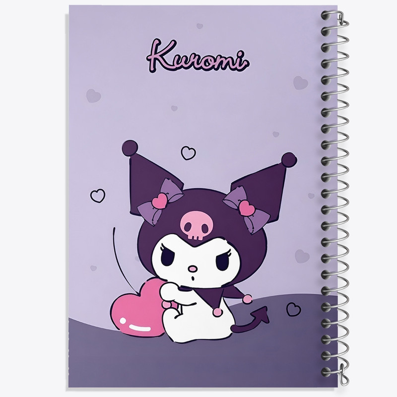 دفتر طراحی 50 برگ خندالو طرح کرومی (Kuromi) کد N4215