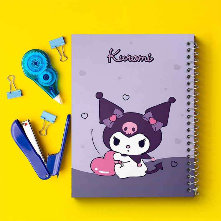 دفتر طراحی 50 برگ خندالو طرح کرومی (Kuromi) کد N4215