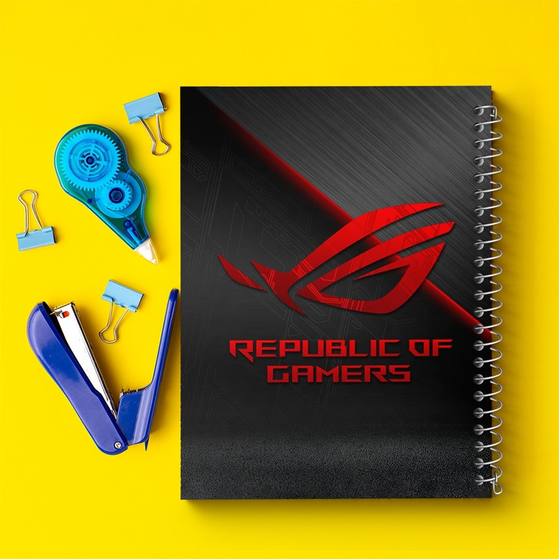 دفتر طراحی 50 برگ خندالو طرح Republic of Gamers کد F2408