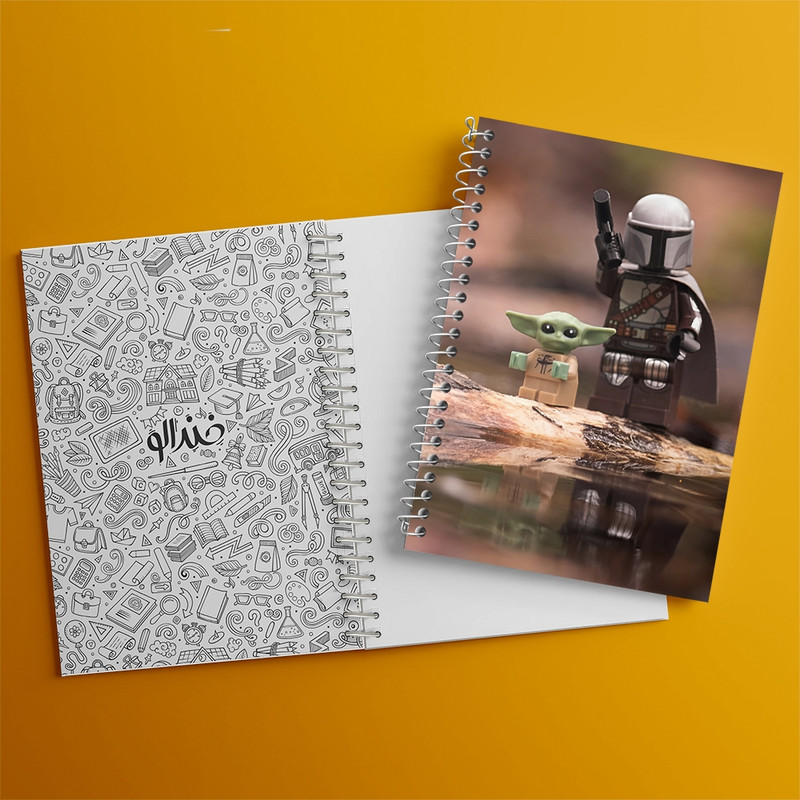 دفتر طراحی 50 برگ خندالو طرح جنگ ستارگان (Star Wars)  کد N2925