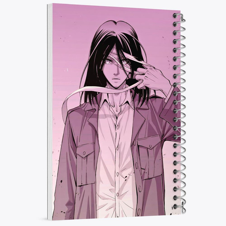 دفتر بولت ژورنال 50 برگ خندالو طرح ارن یگر انیمه اتک آن تایتان Attack on Titan کد 10975