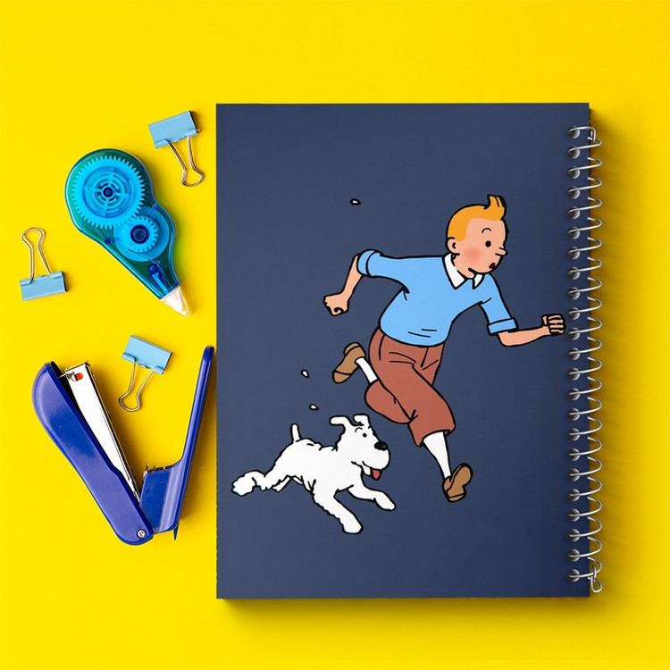 دفتر طراحی 50 برگ خندالو طرح تن تن (Tintin) کد F964