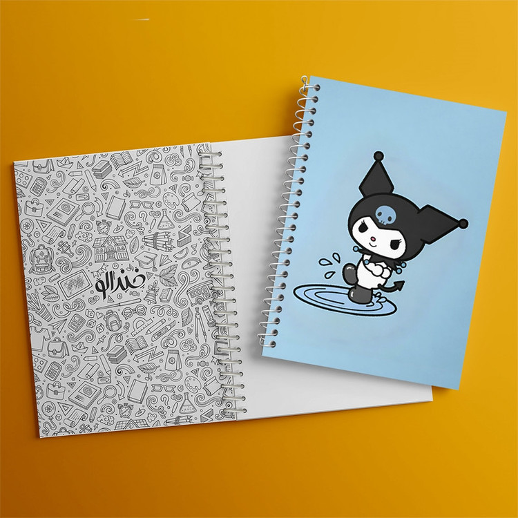 دفتر طراحی 50 برگ خندالو طرح کرومی (Kuromi) کد N4827
