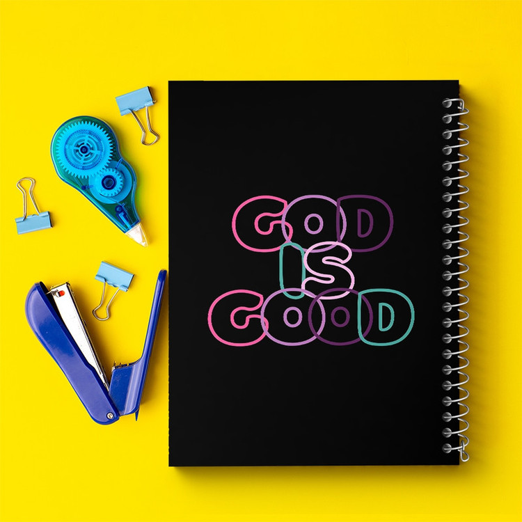 دفتر طراحی 50 برگ خندالو طرح God Is Good کد F4946