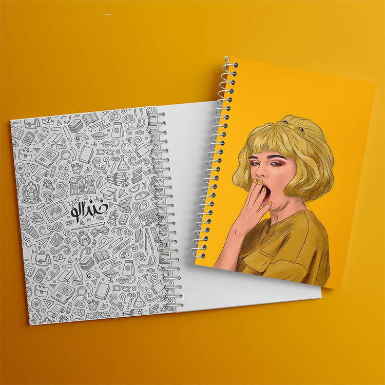 دفتر طراحی 50 برگ خندالو طرح دخترانه کد F3279