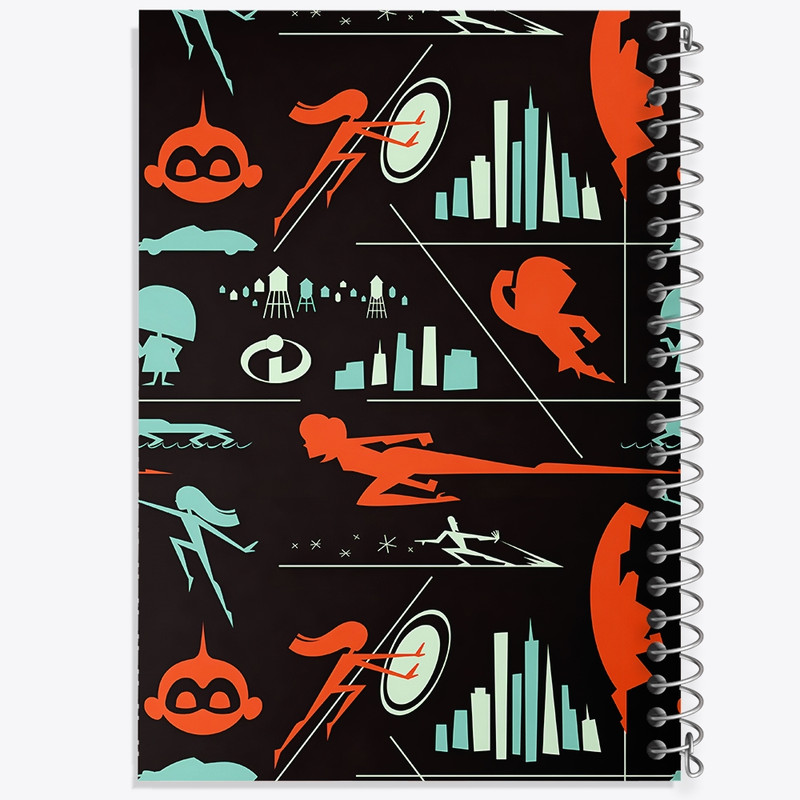 دفتر طراحی 50 برگ خندالو طرح شگفت انگیزان (The Incredibles) کد N3247