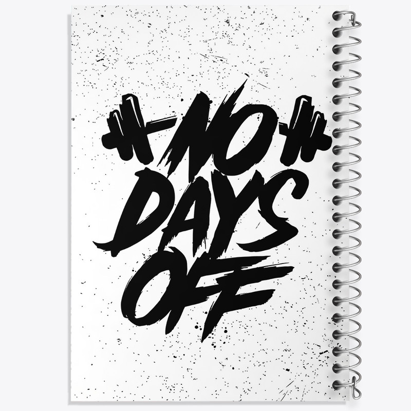 دفتر طراحی 50 برگ خندالو طرح No Days Off کد F1518