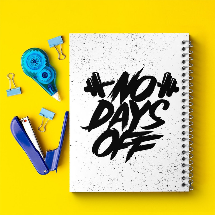 دفتر طراحی 50 برگ خندالو طرح No Days Off کد F1518