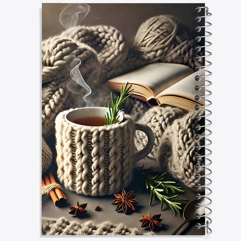 دفتر طراحی 50 برگ خندالو طرح فنجان چای کد F9981