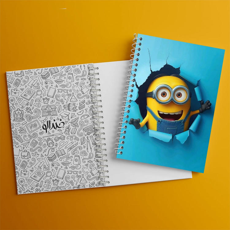 دفتر طراحی 50 برگ خندالو طرح مینیون ها (Minions) کد N1753