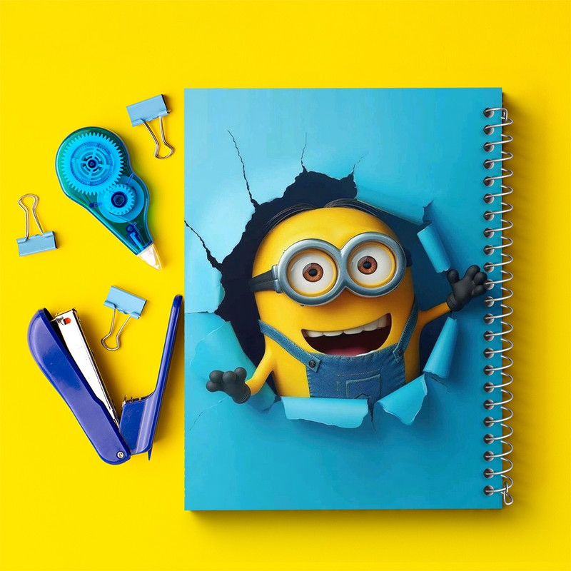 دفتر طراحی 50 برگ خندالو طرح مینیون ها (Minions) کد N1753