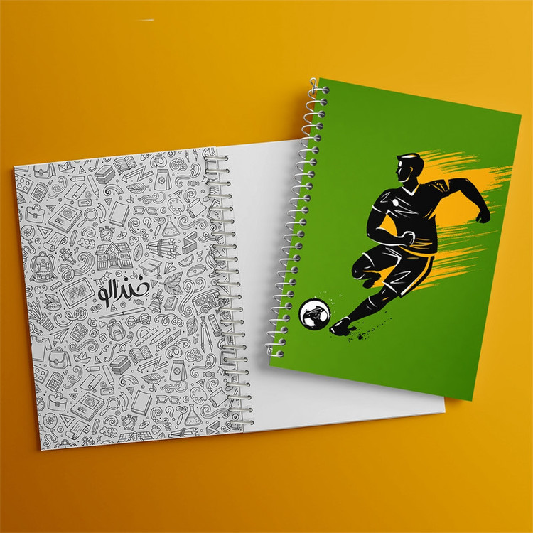 دفتر طراحی 50 برگ خندالو طرح فوتبال Football کد 25942