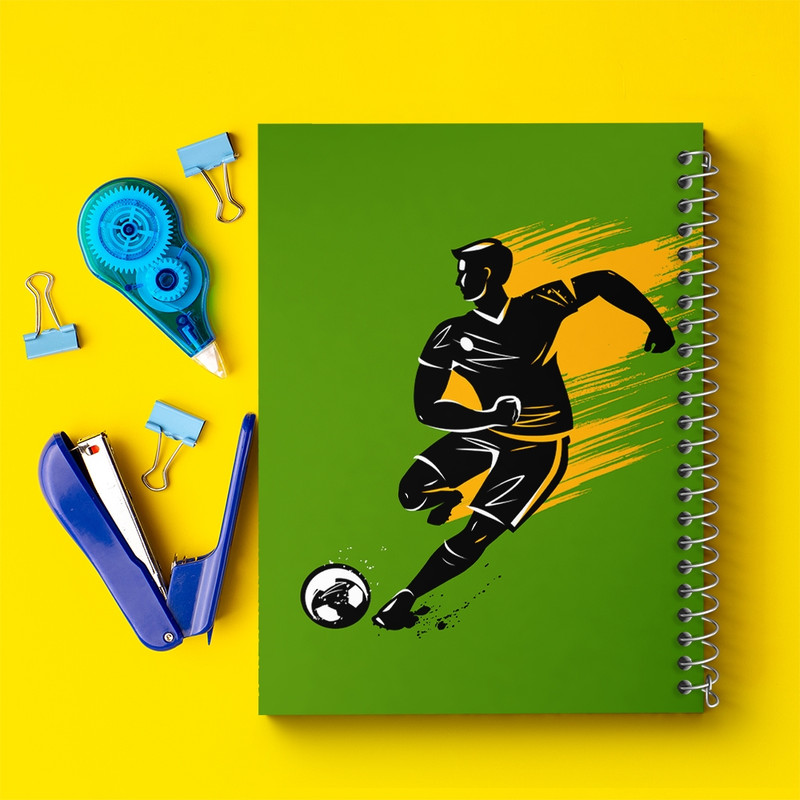 دفتر طراحی 50 برگ خندالو طرح فوتبال Football کد 25942