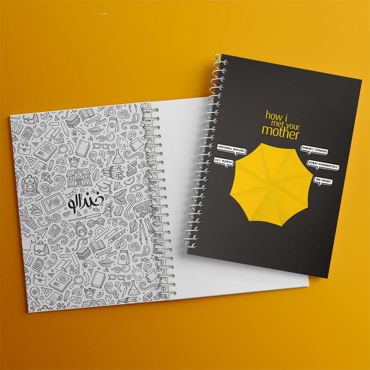 دفتر طراحی 50 برگ خندالو طرح سریال آشنایی با مادر How I Met Your Mother کد 13783