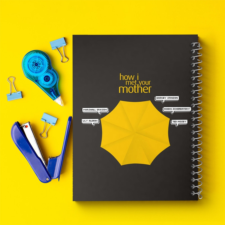 دفتر طراحی 50 برگ خندالو طرح سریال آشنایی با مادر How I Met Your Mother کد 13783