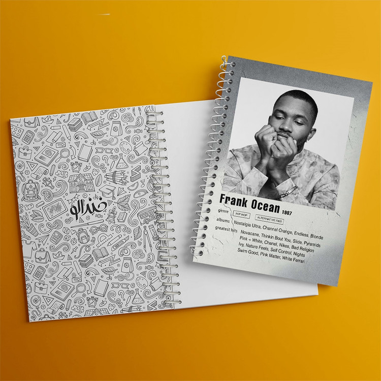 دفتر طراحی 50 برگ خندالو طرح فرانک اوشن (Frank Ocean) کد F11238