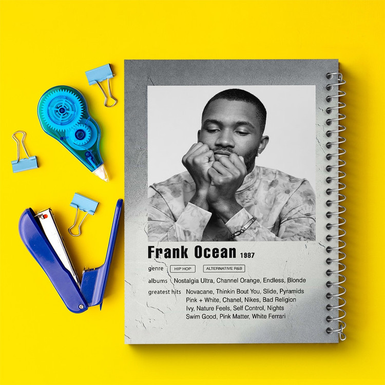 دفتر طراحی 50 برگ خندالو طرح فرانک اوشن (Frank Ocean) کد F11238
