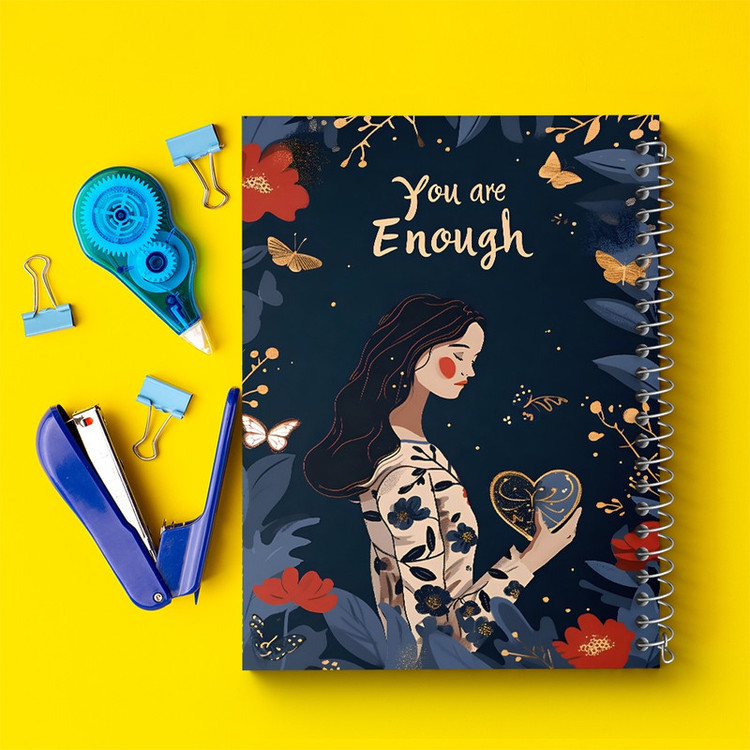 دفتر طراحی 50 برگ خندالو طرح You Are Enough کد F10560