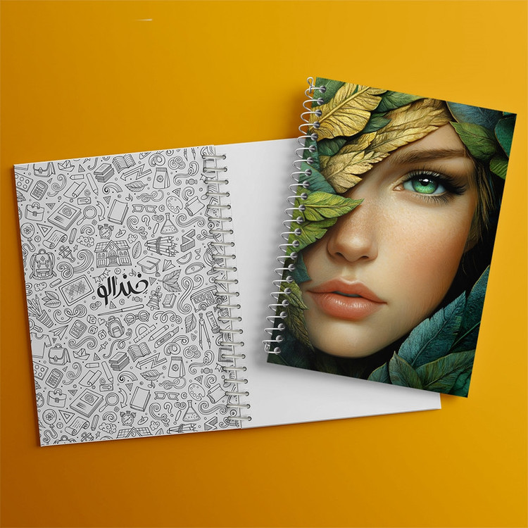 دفتر طراحی 50 برگ خندالو طرح دخترانه کد F12668