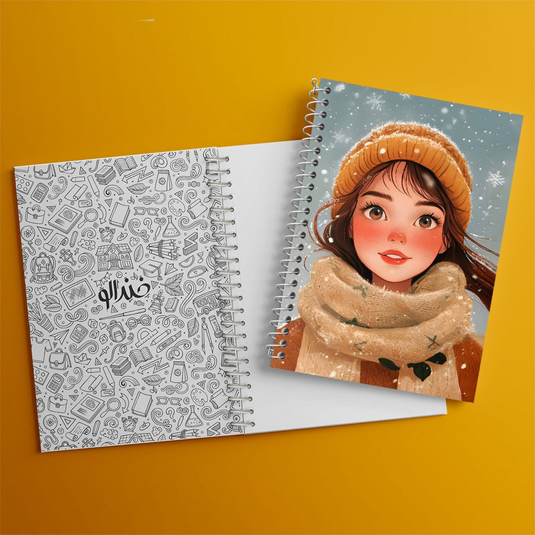 دفتر طراحی 50 برگ خندالو طرح دخترانه کد F9871