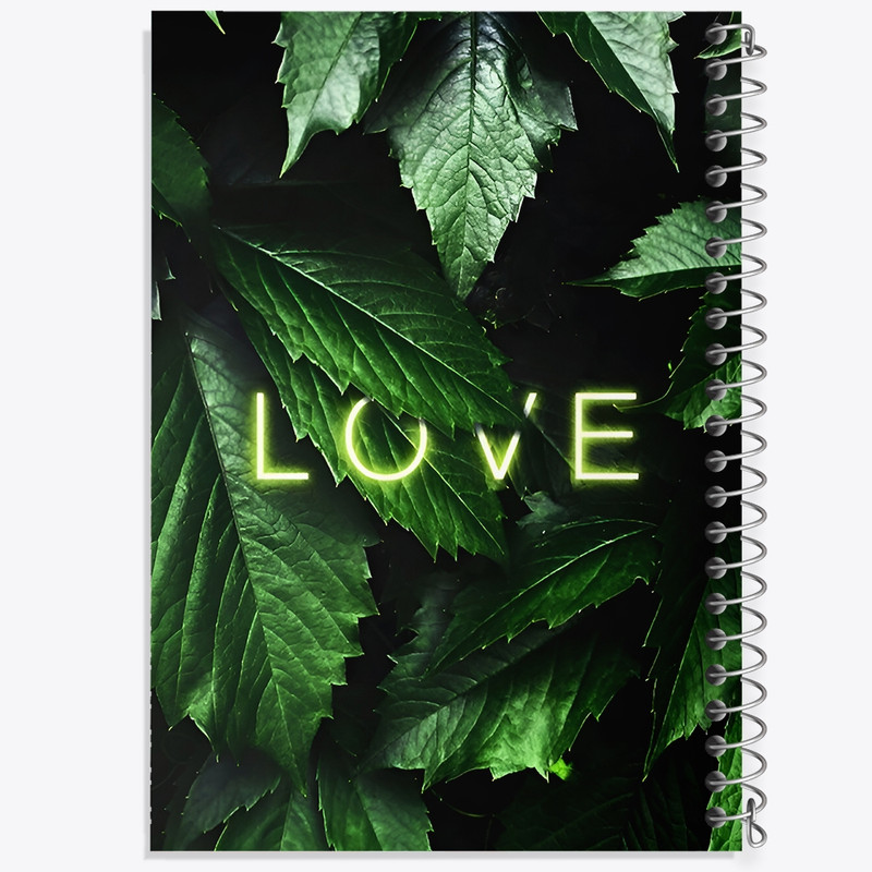 دفتر طراحی 50 برگ خندالو طرح Love کد F9274
