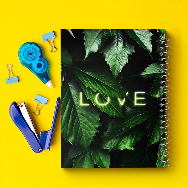 دفتر طراحی 50 برگ خندالو طرح Love کد F9274