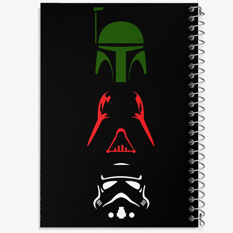 دفتر طراحی 50 برگ خندالو طرح جنگ ستارگان (Star Wars) کد F10495
