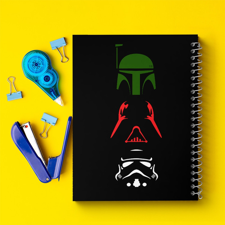 دفتر طراحی 50 برگ خندالو طرح جنگ ستارگان (Star Wars) کد F10495