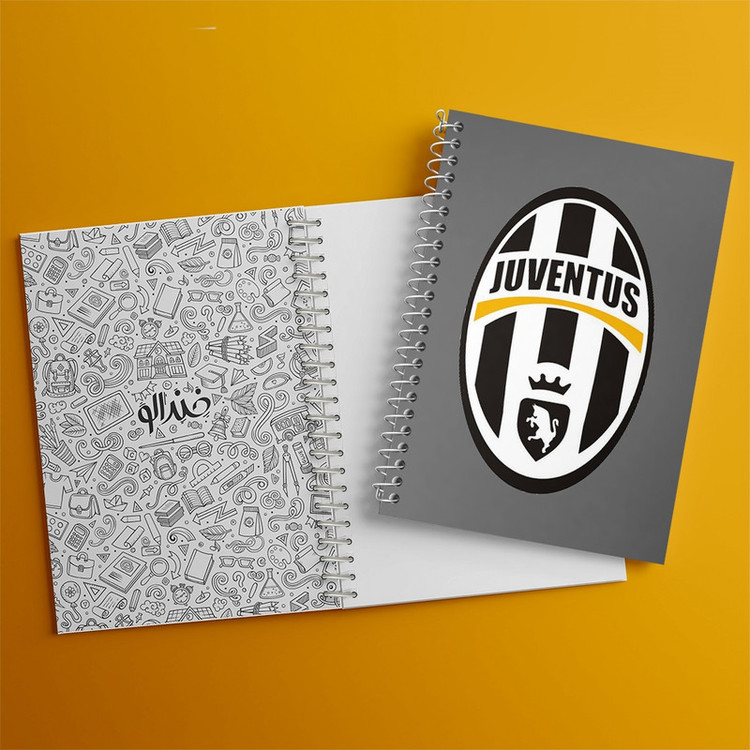 دفتر طراحی 50 برگ خندالو طرح باشگاه یوونتوس Juventus کد 2013