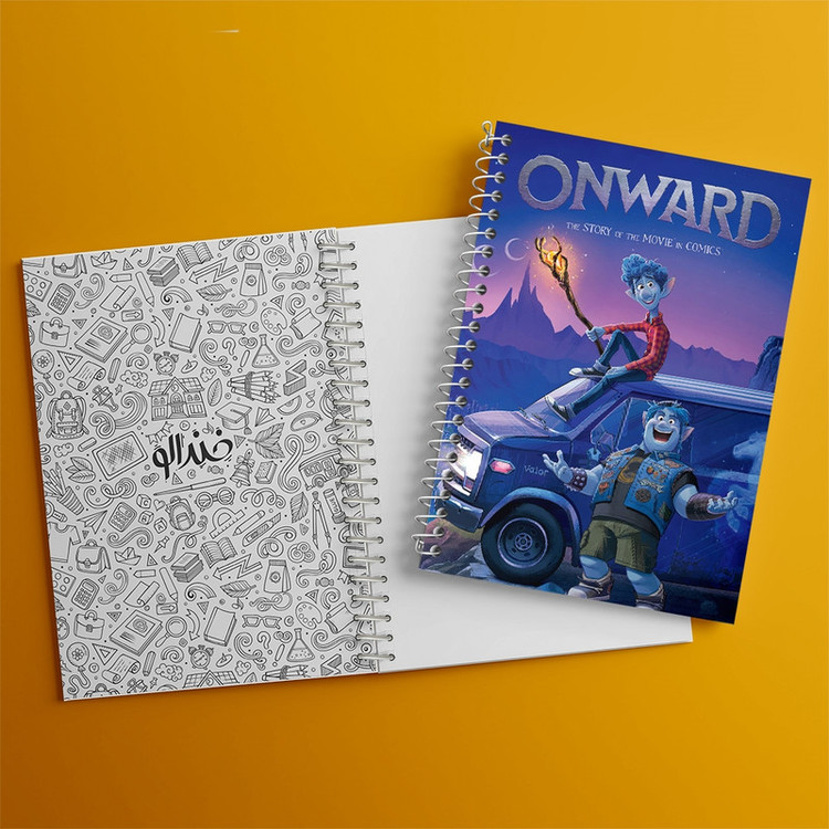 دفتر طراحی 50 برگ خندالو طرح به پیش Onward کد 4839