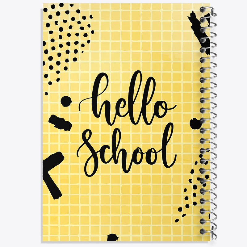 دفتر طراحی 50 برگ خندالو طرح Hello School کد N280