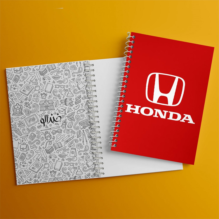 دفتر طراحی 50 برگ خندالو طرح هوندا Honda کد 30741