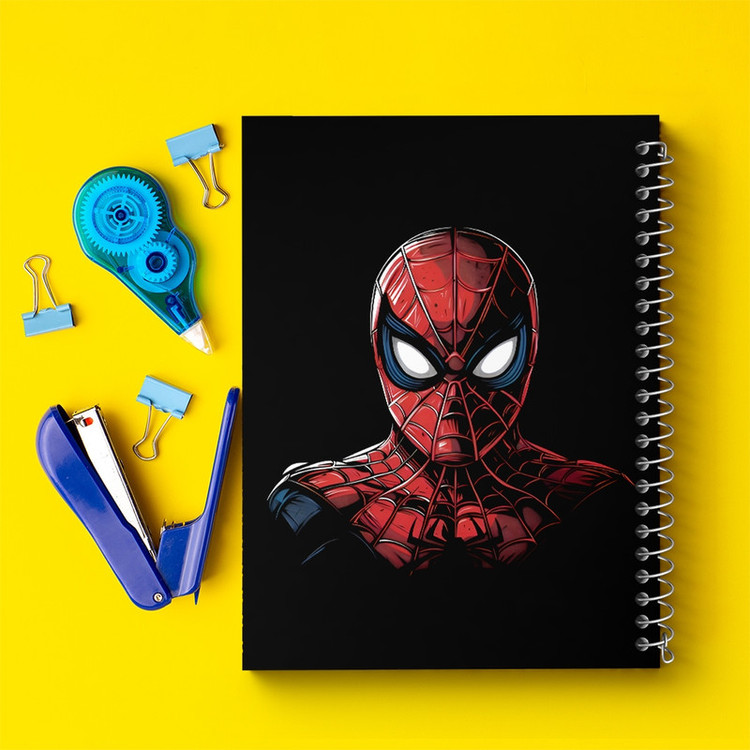 دفتر طراحی 50 برگ خندالو طرح مرد عنکبوتی (Spider Man) کد N5968