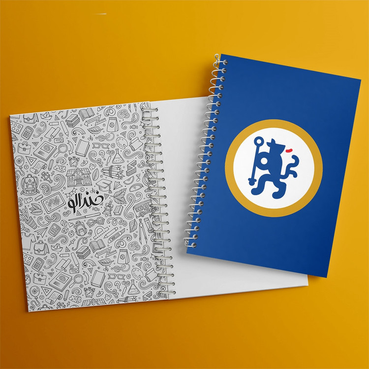 دفتر طراحی 50 برگ خندالو طرح باشگاه چلسی Chelsea کد 2136