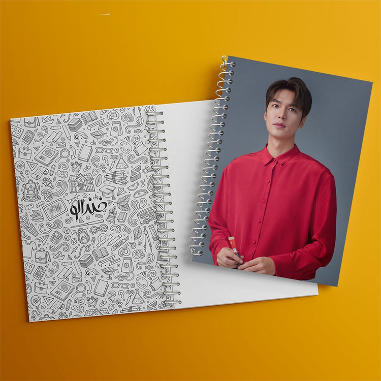 دفتر طراحی 50 برگ خندالو طرح لی مین هو Lee min ho کد 12373