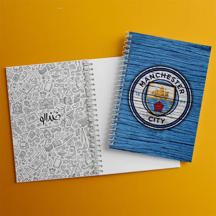 دفتر طراحی 50 برگ خندالو طرح باشگاه منچسترسیتی Manchester City کد 2053