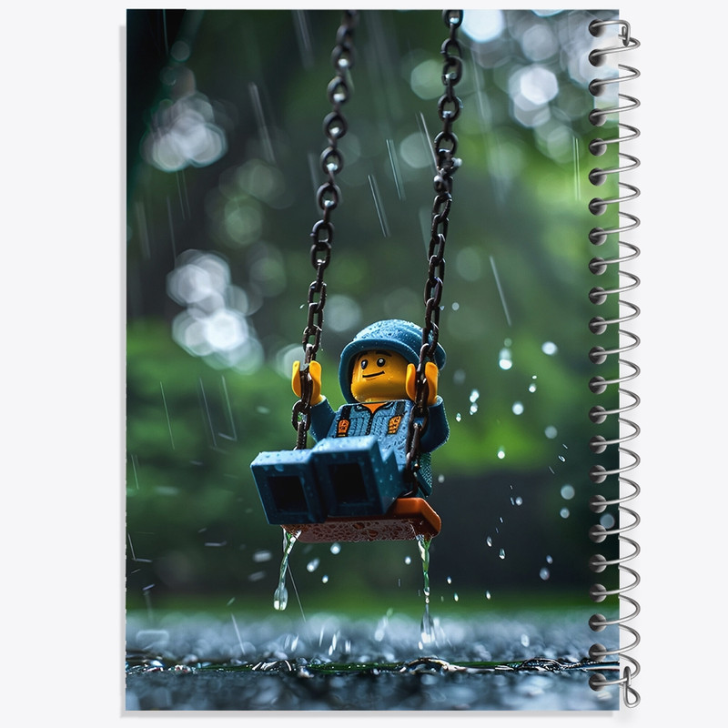 دفتر طراحی 50 برگ خندالو طرح لگو (Lego) کد F4229
