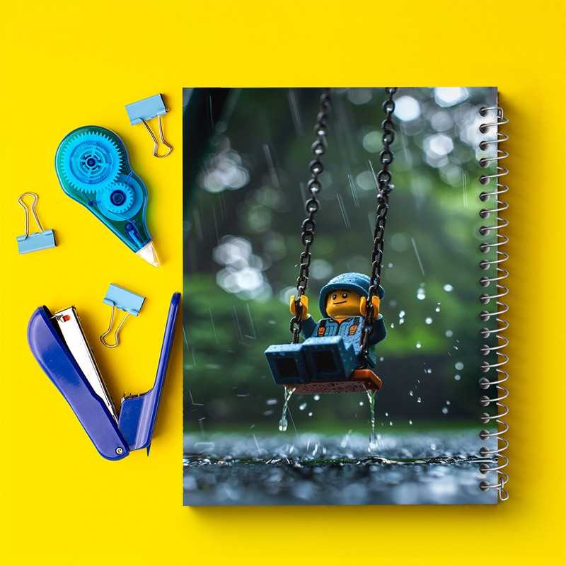 دفتر طراحی 50 برگ خندالو طرح لگو (Lego) کد F4229
