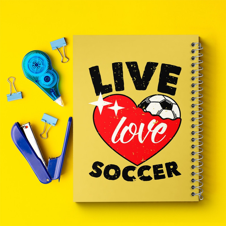 دفتر طراحی 50 برگ خندالو طرح فوتبال Football کد 25943