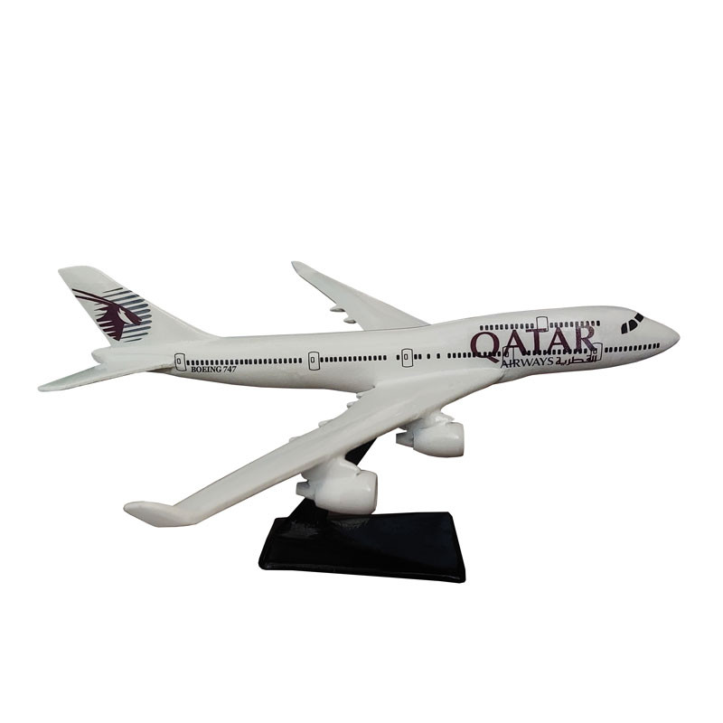 ماکت هواپیما مدل مسافربری بوئینگ 747 طرح هواپیمایی QATAR
