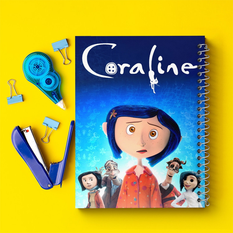 دفتر طراحی 50 برگ خندالو طرح کورالاین Coraline کد 20767