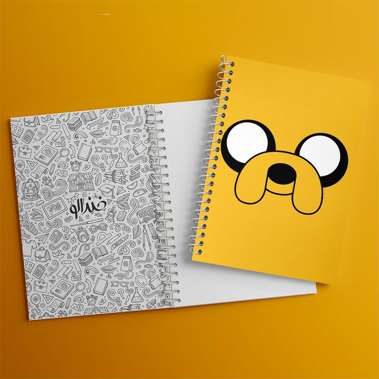 دفتر طراحی 50 برگ خندالو طرح جیک وقت ماجراجویی Adventure Time کد 20814